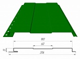 Линеарная панель КВИН (0,206 м) с рельеф-полосой