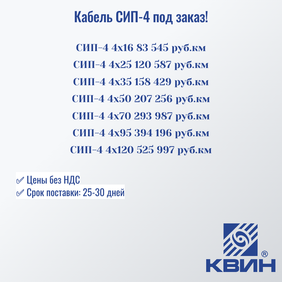 Кабель СИП-4 под заказ! Кабель СИП-4 под заказ!