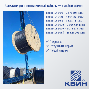 Рост цен на медный кабель — в любой момент