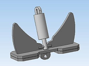 Якорь для лодки