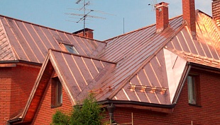 Фальцевая панель Falz Lock (0.338 м) из МЕДИ